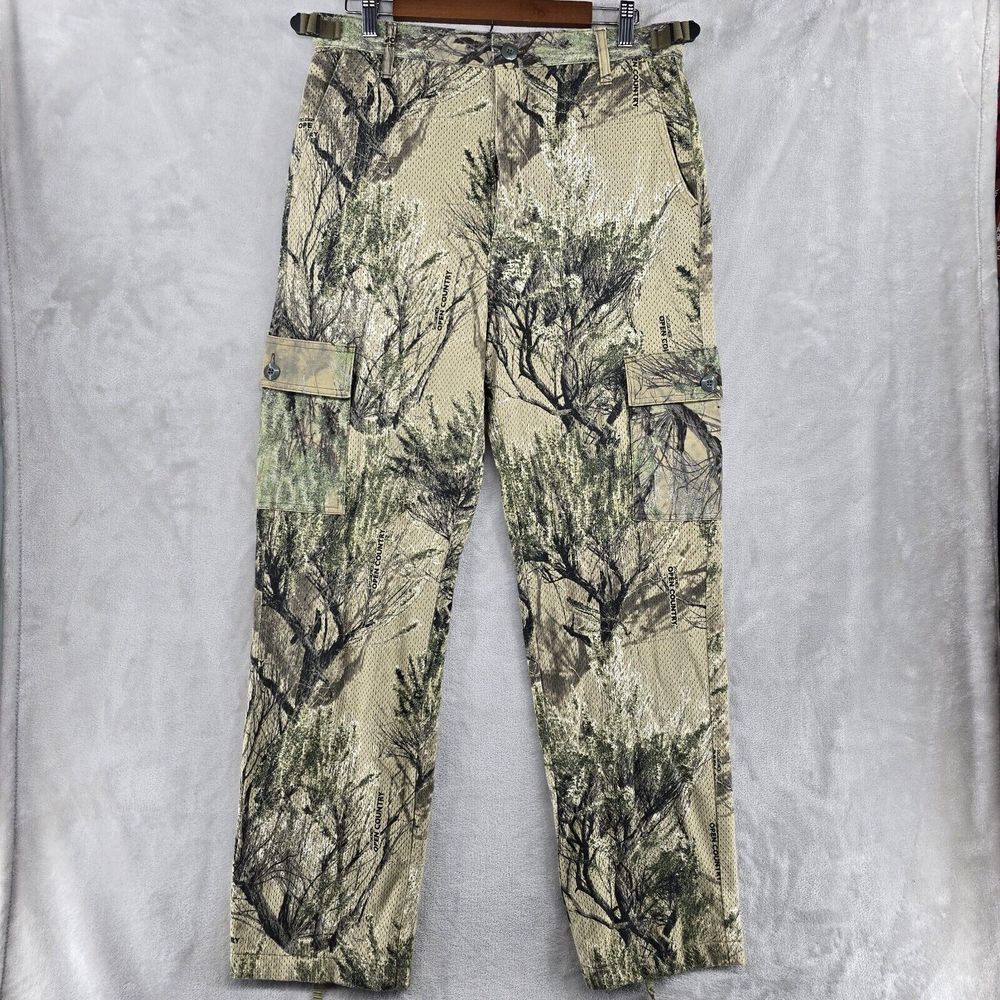 Cabelas Mossy Oak Seclusion 3D Mesh Pants Hinting Camo Mens Medium‎ X 32 VTG